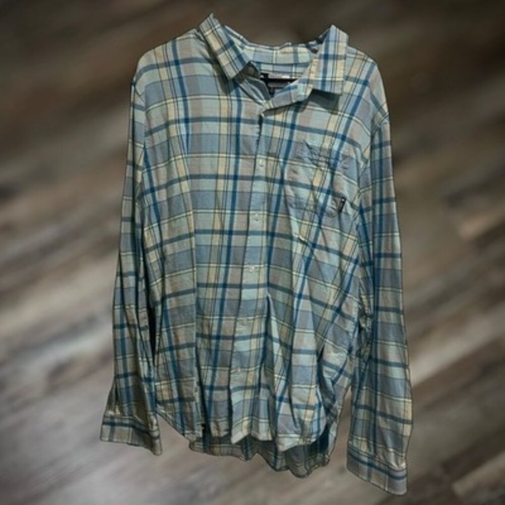 LRG Lifted Research Group Men's Plaid Long-Sleeve Button-Up XL Shirt - VTG/Rare